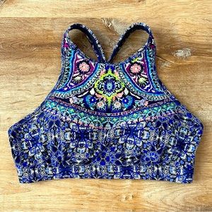 Athleta Baja High Neck Swim Top 32D/DD